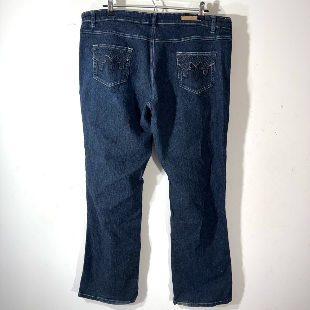 COS Women’s Straight Jeans with Metallic Embroidered Pockets - Picture 6 of 11